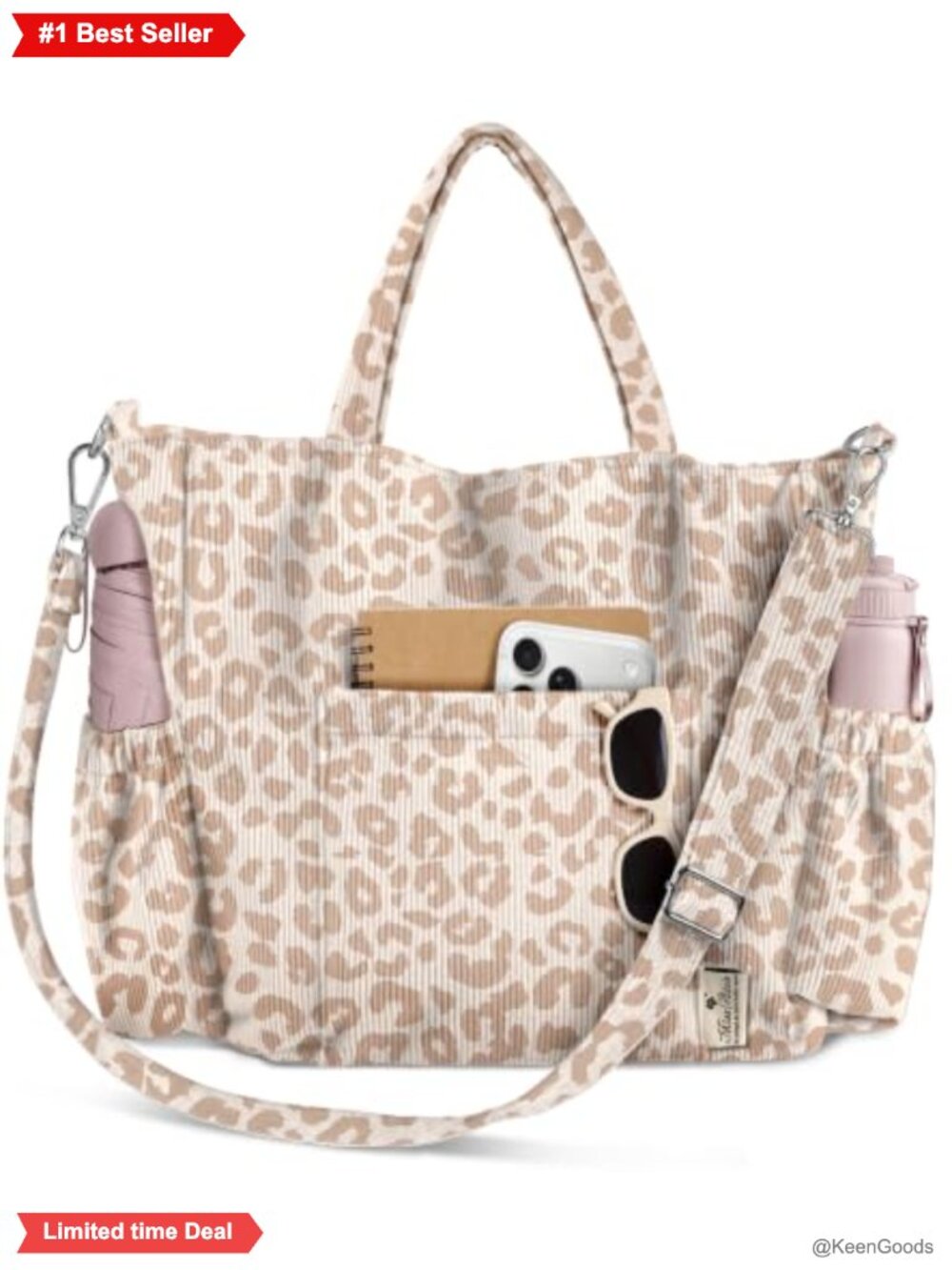 Corduroy Crossbody Tote Bag Women 15 Inch Laptop Large Capacity Shoulder Handbag